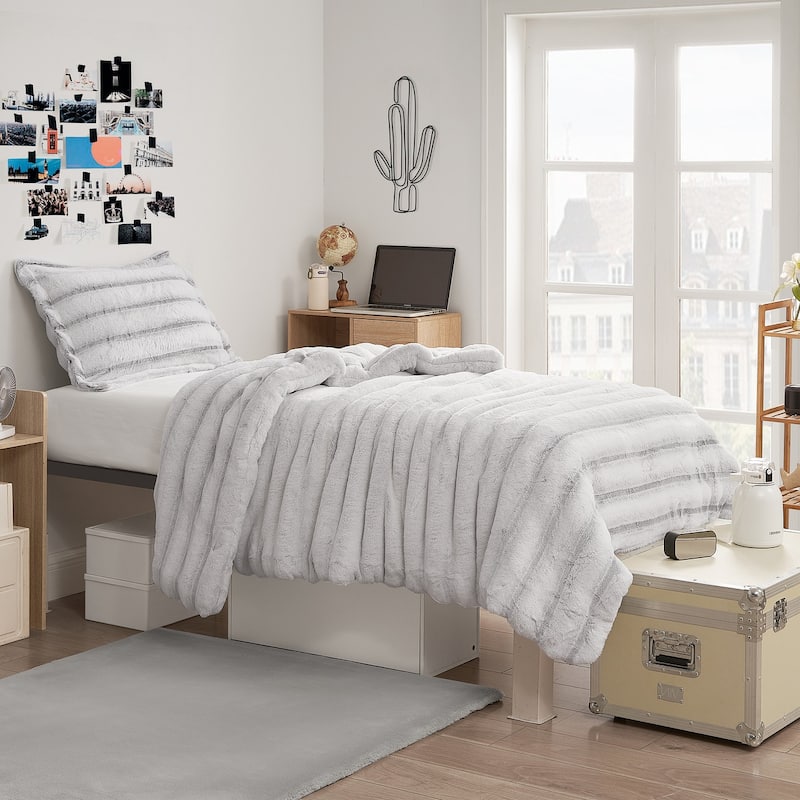 Jelly Rolls Chunky Bunny - Coma Inducer® Oversized Comforter Set - Snowy Black - Twin XL