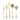 Cambridge Beacon Gold Satin 45-Piece Flatware Set