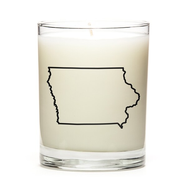 Custom Gift - Map Outline of Iowa U.S State, Fresh Linen