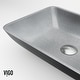 preview thumbnail 9 of 12, VIGO Duomo 18"L x 13"W x 4"H Concreto Stone Rectangular Bathroom Vessel Sink