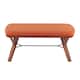 Option Orange Fabric & Walnut Wood