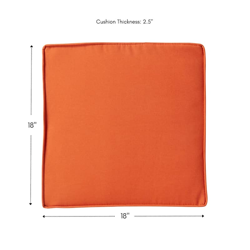 Greendale Home Fashions 18" Square Outdoor Chair Pad (Set of 2)