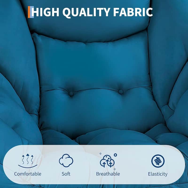 Upholstered Accent Lounge Sofa Armchair for Living Room, Bedroom, Dorm, or Office