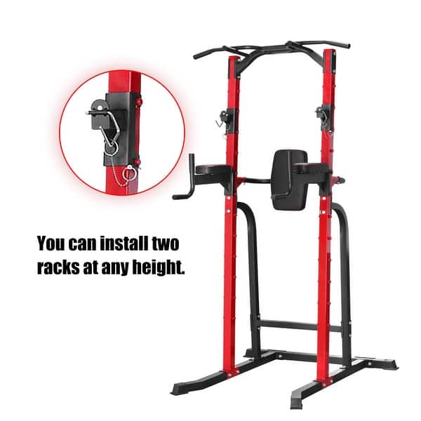 Pull Up Rack Goplus Power Tower With Adjustable Bench Full Body