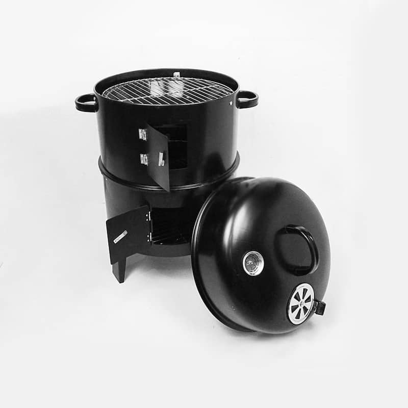 Outdoor Double-layer Grill Charcoal Braising Smoking Stove