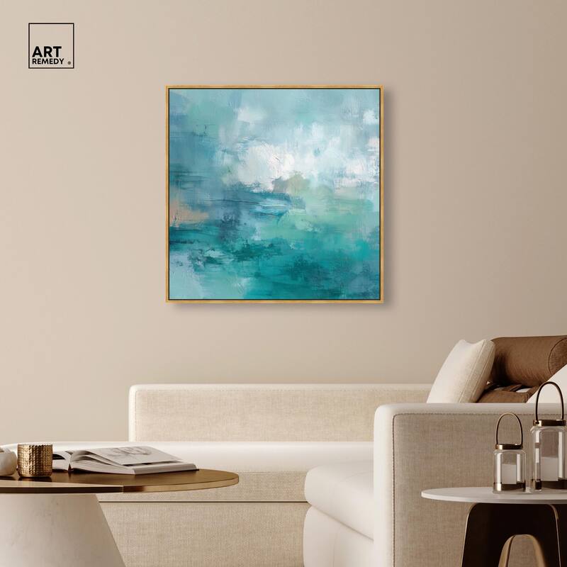 Green Blue II Canvas by Art Remedy
