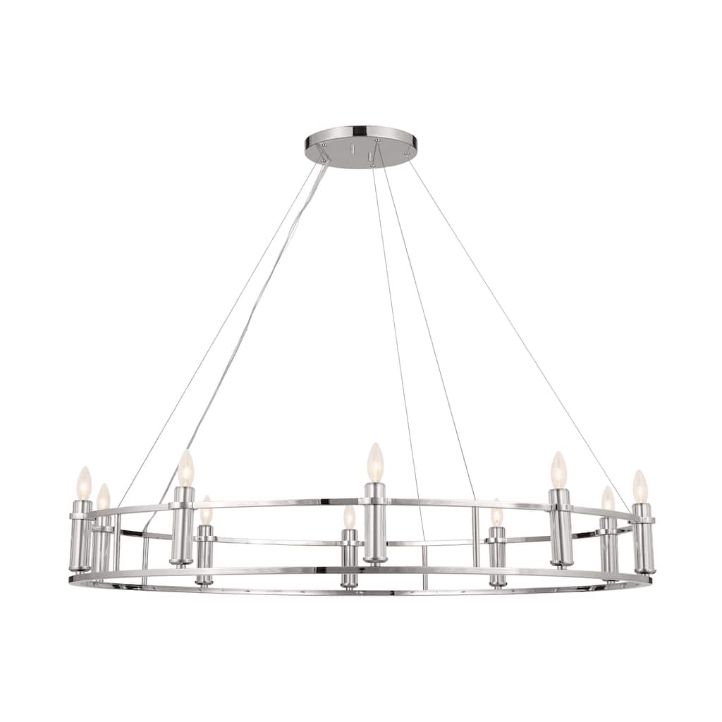 Kichler Lighting Rosalind 10-Light Polished Nickel Chandelier