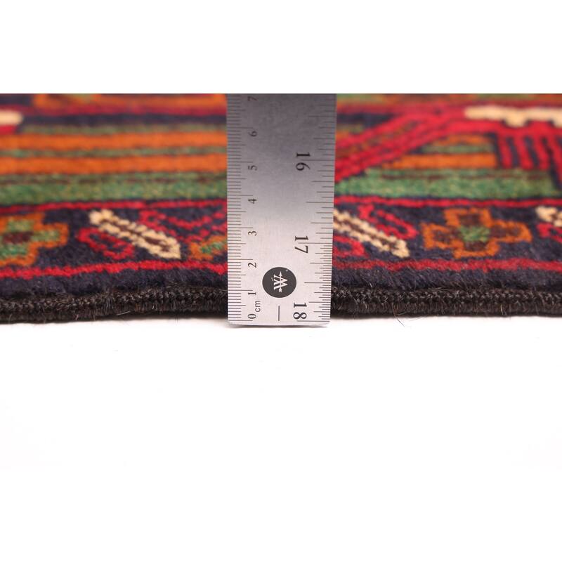 ECARPETGALLERY Hand-knotted Teimani Dark Navy Wool Rug - 3'8 x 6'4