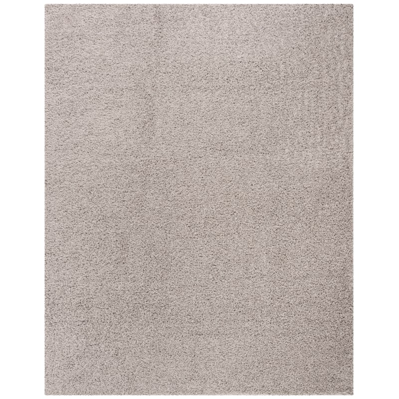 SAFAVIEH Athens Shag Ilaha 1.5-inch Thick Rug - Silver - 6' x 9'
