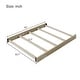 preview thumbnail 8 of 23, Traditional Farmhouse Style 4-in-1 Full Size Convertible Baby Crib - Converts to Toddler Bed