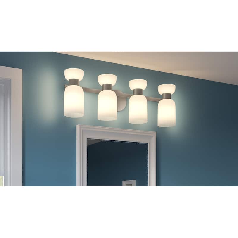 Rembrandt 4-Light Brushed Nickel Vanity Light
