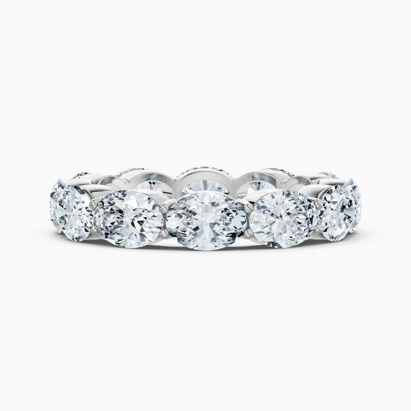 Auriya 14k Gold Oval East-West Lab Grown Diamond Eternity Band 1.80 - 7.50 ct. tw. (F-G, VS) - 4.80 ct. wt. - 4 - White