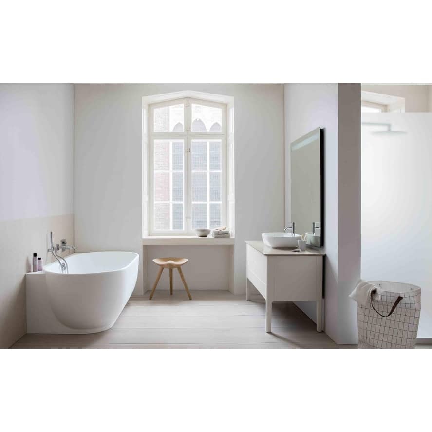 Duravit Luv 23-5/8" Oval Ceramic Vessel Bathroom Sink