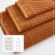 preview thumbnail 11 of 197, Linery & Co. Cotton Diamond Waffle Texture Bath Towels