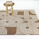 preview thumbnail 6 of 8, Bachmann Art Deco Arches Area Rug 5'3" x 7' - Rust