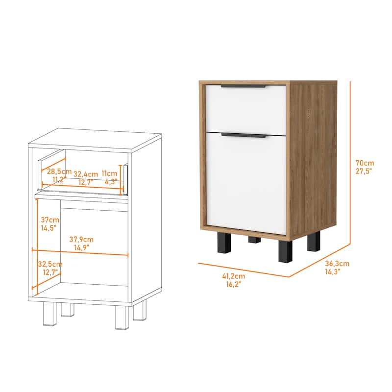Osbourne 1-Drawer Nightstand
