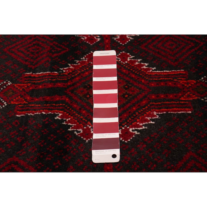 ECARPETGALLERY Hand-knotted Royal Baluch Red Wool Rug - 3'5 x 6'5