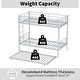 preview thumbnail 10 of 31, Bunk Bed Twin Over Twin Size with Ladder and high Guardrail, Able to Split, Metal Bunk Bed, Storage Space, Noise Free,
