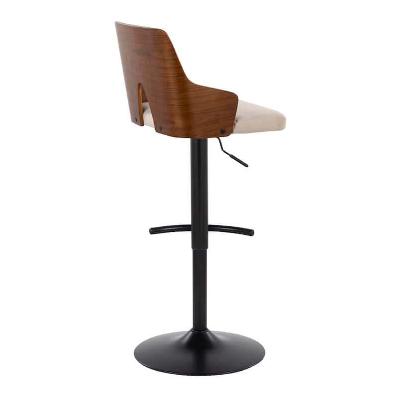 Carson Carrington Adrianna Adjustable Bar Stool with Rounded T Footrest (Set of 2)