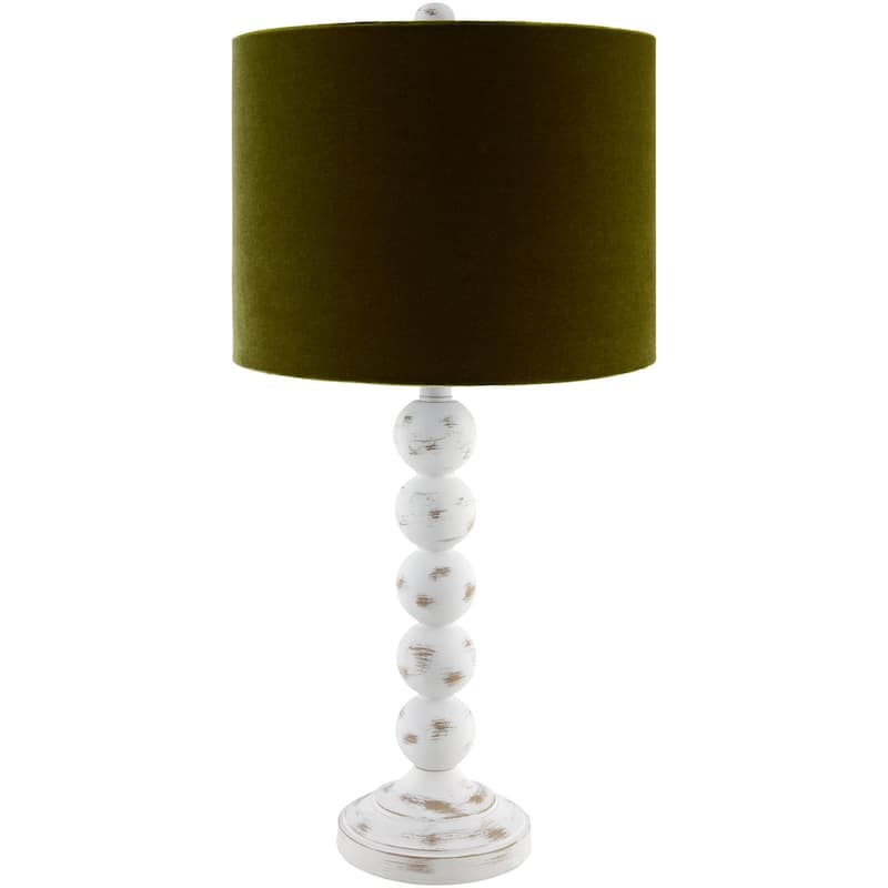 Livabliss Zelda Traditional Accent Table Lamp - Grey/Green