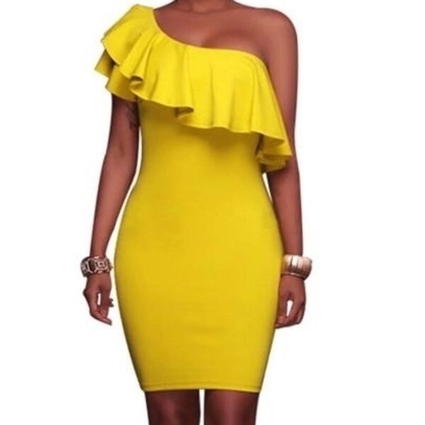 falbala bodycon dress