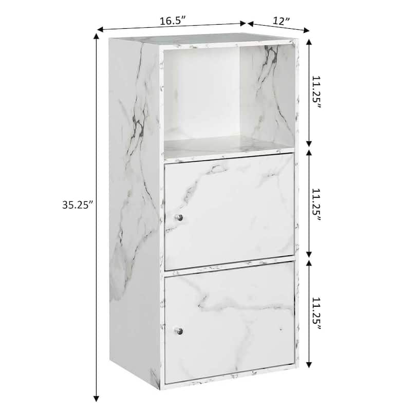 Convenience Concepts Xtra Storage 2 Door Cabinet with Shelf