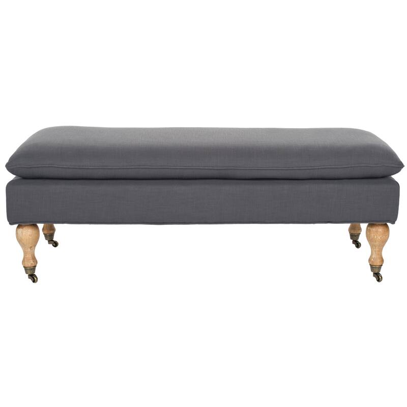 SAFAVIEH Tari Pillowtop Grey/ Sage Bench - 0 - 52" W x 21" D x 19" H - 52Wx21Dx19H
