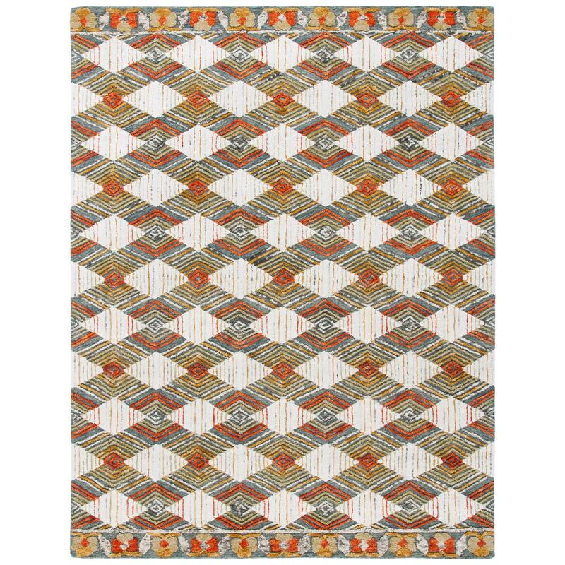 SAFAVIEH Handmade Trace Latoya Geometric Wool Rug