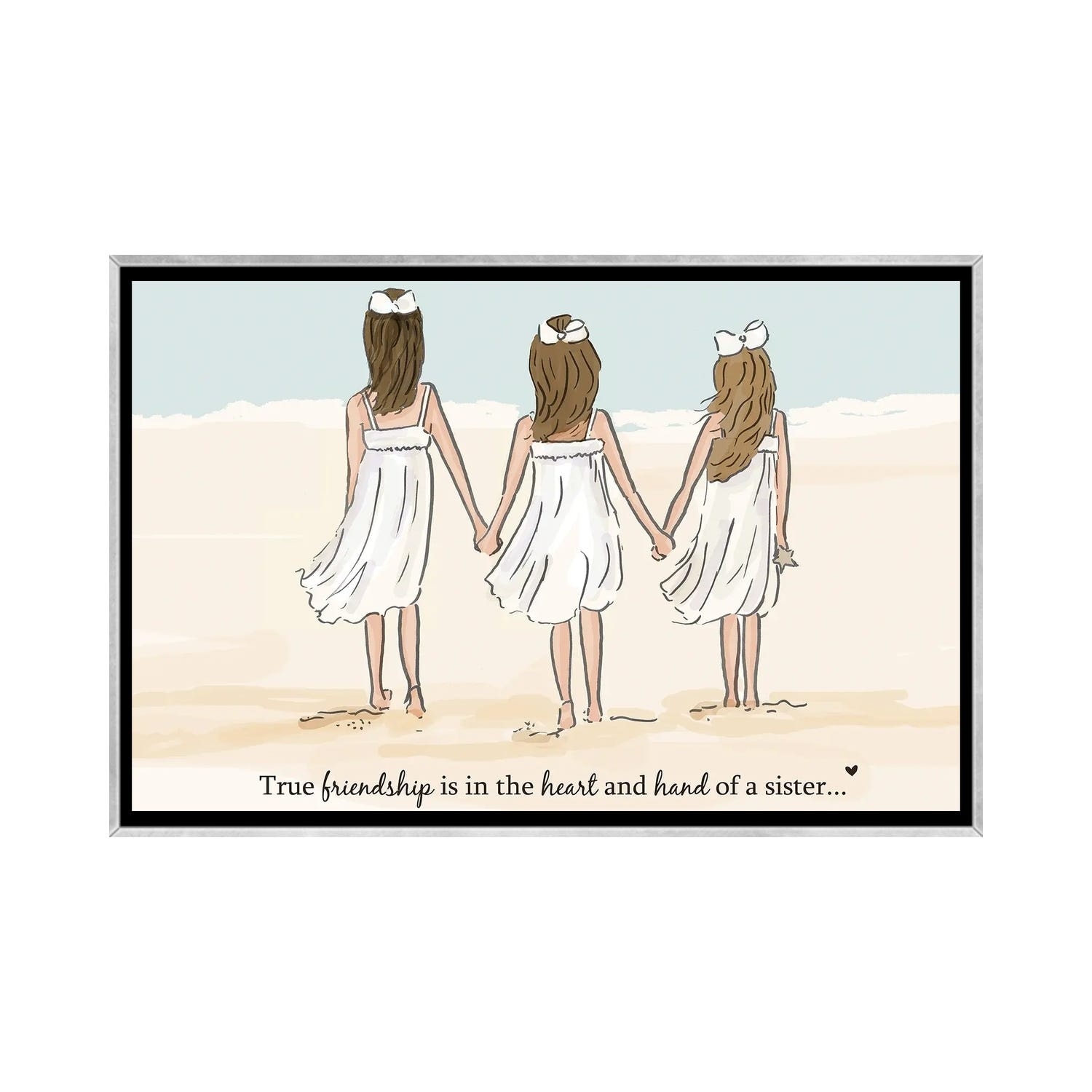 iCanvas "Sisters III" by Heather Stillufsen Framed