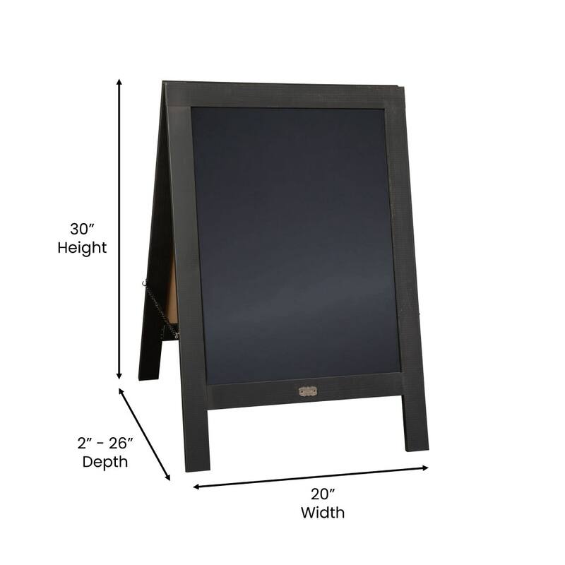 Wood A-Frame Magnetic Chalkboard Set-Markers, Stencils, and Magnets