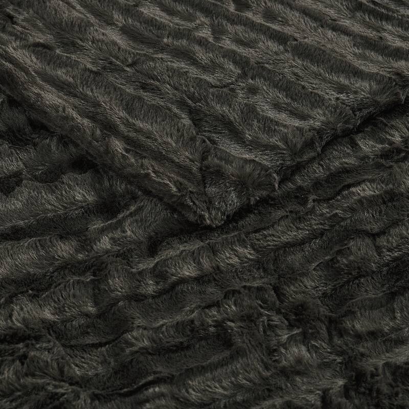 Oversized Derby Double Sided Fauxfur Throw
