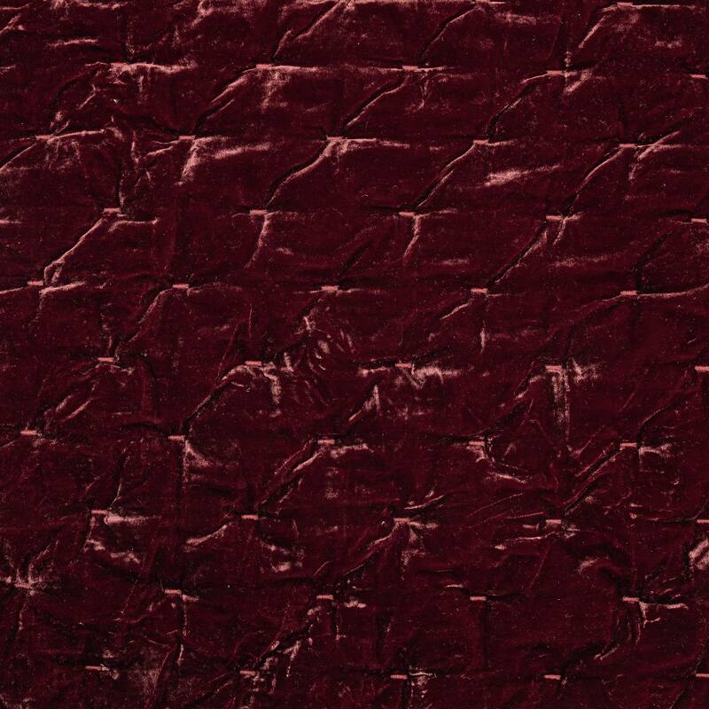 HiEnd Accents Stella Solid Color Faux Silk Velvet Romantic Modern Rustic 3 Piece Quilt Set with Pillow Shams