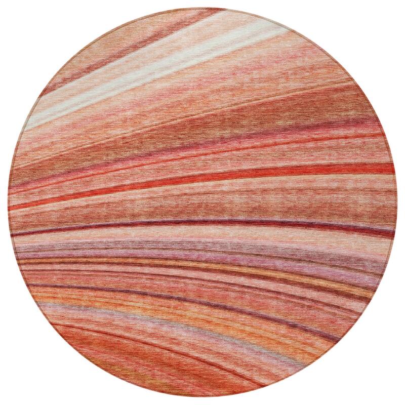 HomeRoots Striped Transitional Rectangle Outdoor Rug