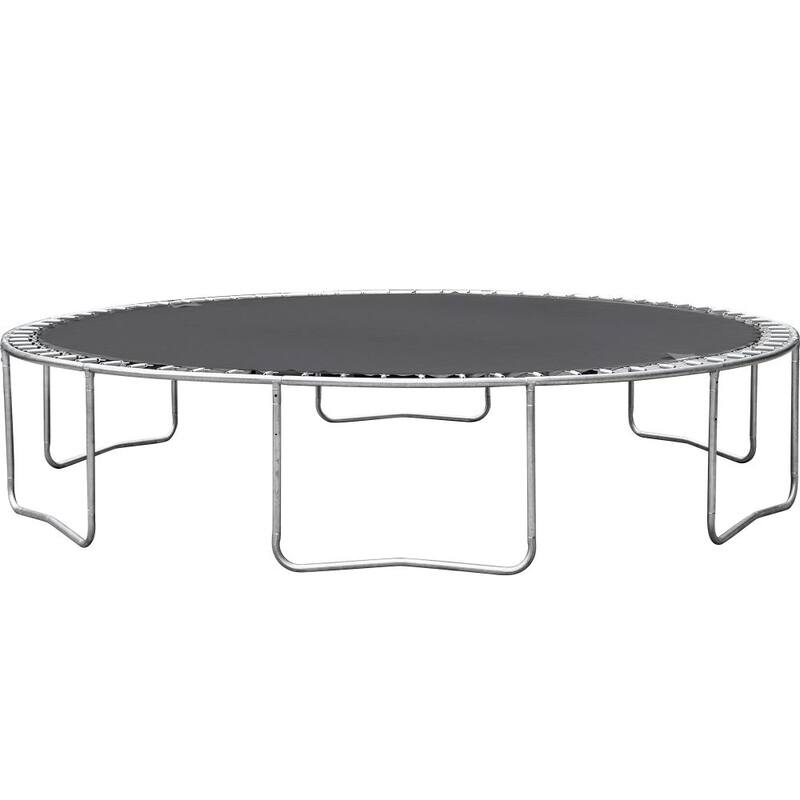 14FT Powder-Coated Advanced Trampoline with Basketball Hoop Inflator and Ladder