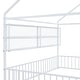 preview thumbnail 36 of 70, Metal Floor House Bed Frame with Fence and Shelves