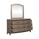 preview thumbnail 6 of 4, Avalon Burnished Beige Oak Bedroom Dresser and Mirror Bedroom Set