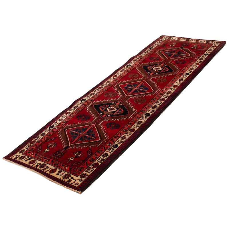 ECARPETGALLERY Hand-knotted Konya Anatolian Red Wool Rug - 3'8 x 11'0