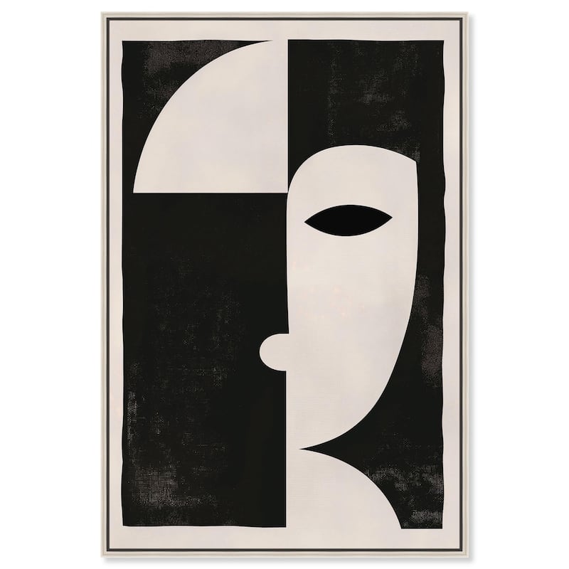 The Mask II Canvas by Art Remedy - Silver - 36" x 54"