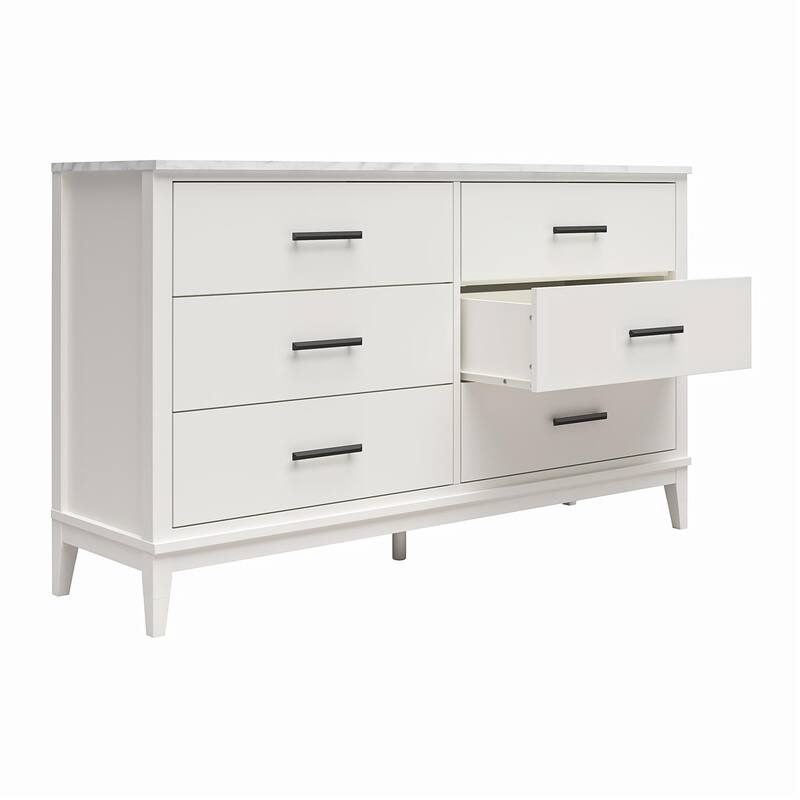 Ameriwood Home Madison Lane Wide 6 Drawer Dresser