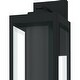 preview thumbnail 4 of 3, Earth Black LED Outdoor Wall Lantern from the Westover Collection