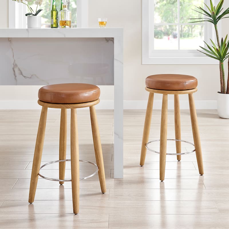 NPD Furniture Deandre Backless Swivel Counter Stool