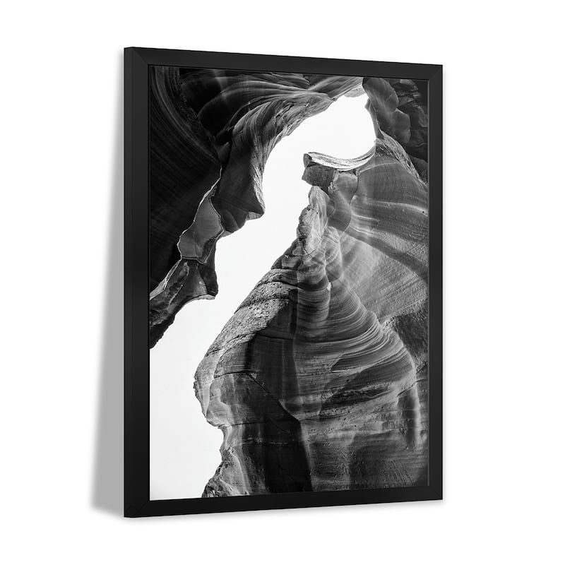 Black Arizona Series - Antelope Canyon Natural Wonder IV Premium Framed Poster by Philippe Hugonnard