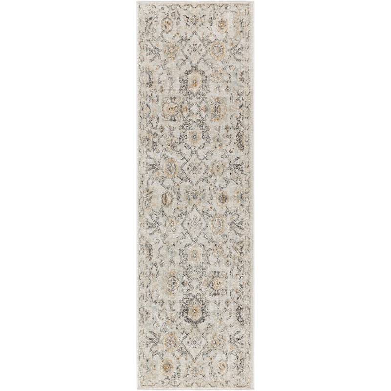 Nourison Oushak Home Indoor Persian Area Rug - 2' x 6' - Grey