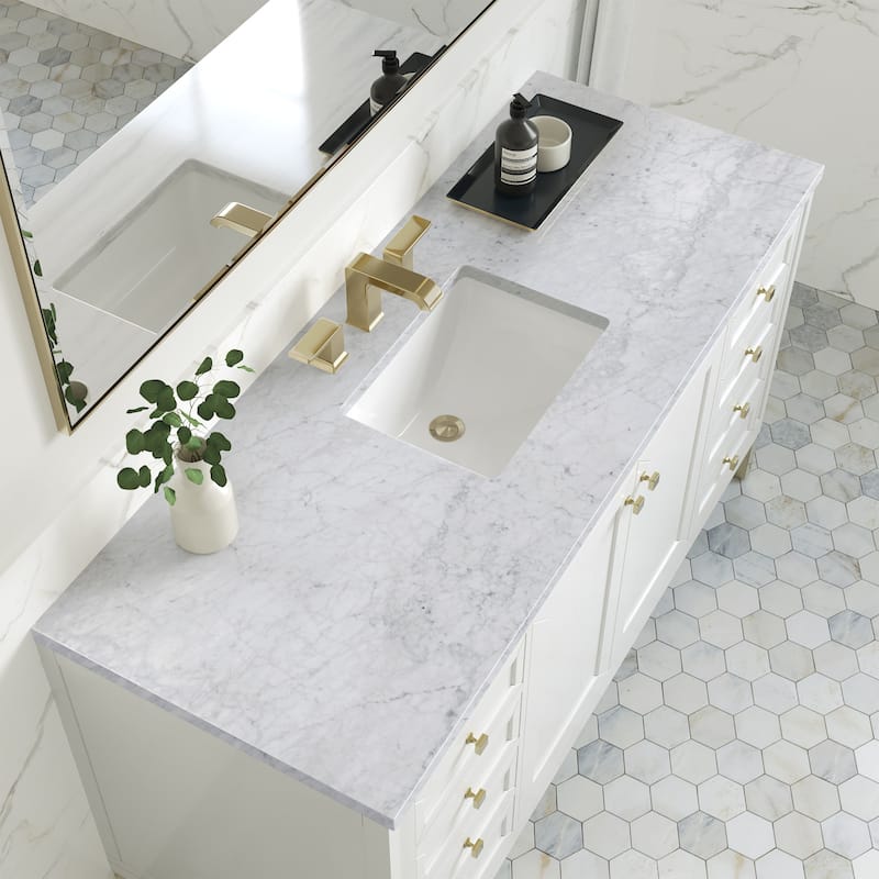 James Martin Vanities 503-V60S-3CAR Chicago 60" Free Standing Single