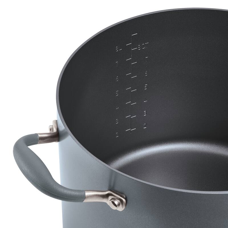 Anolon Advanced Home Hard-Anodized 10-Quart Nonstick Stockpot, Moonstone