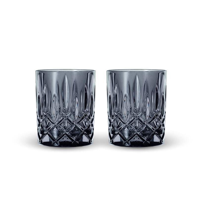 Nachtmann Set of 2 Noblesse Fine Glass Whiskey Tumblers - Smoke