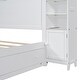 preview thumbnail 28 of 43, Queen Wooden Bed with Storage and Outlets - Elegant Grey Design
