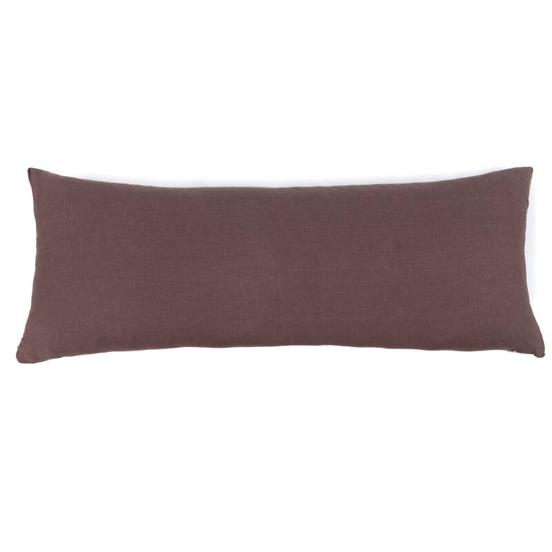 100% French Linen 16" x 44" Lumbar Sham by BOKSER HOME
