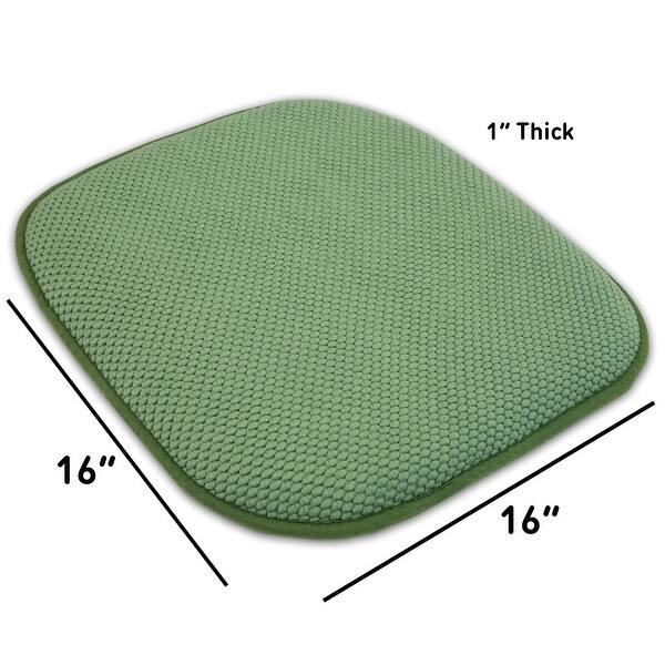 16in. Square Nonslip Memory Foam Seat Cushions (2 OR 4) 16 X 16 On Sale Bed Bath