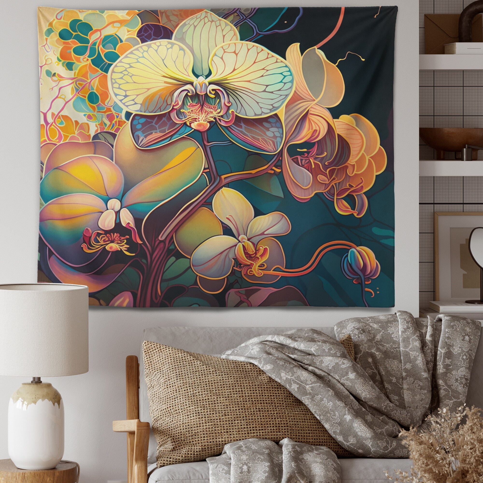 Wall tapestry floral hotsell
